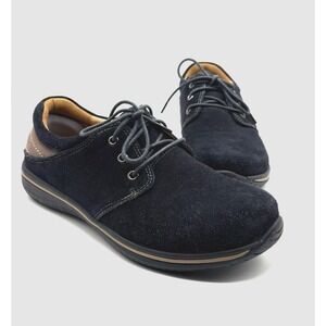 ALEGRIA Am-Ale 613 Shoe Men's Size 41 US 8 Dark Blue Suede Lace‎ Up Comfort